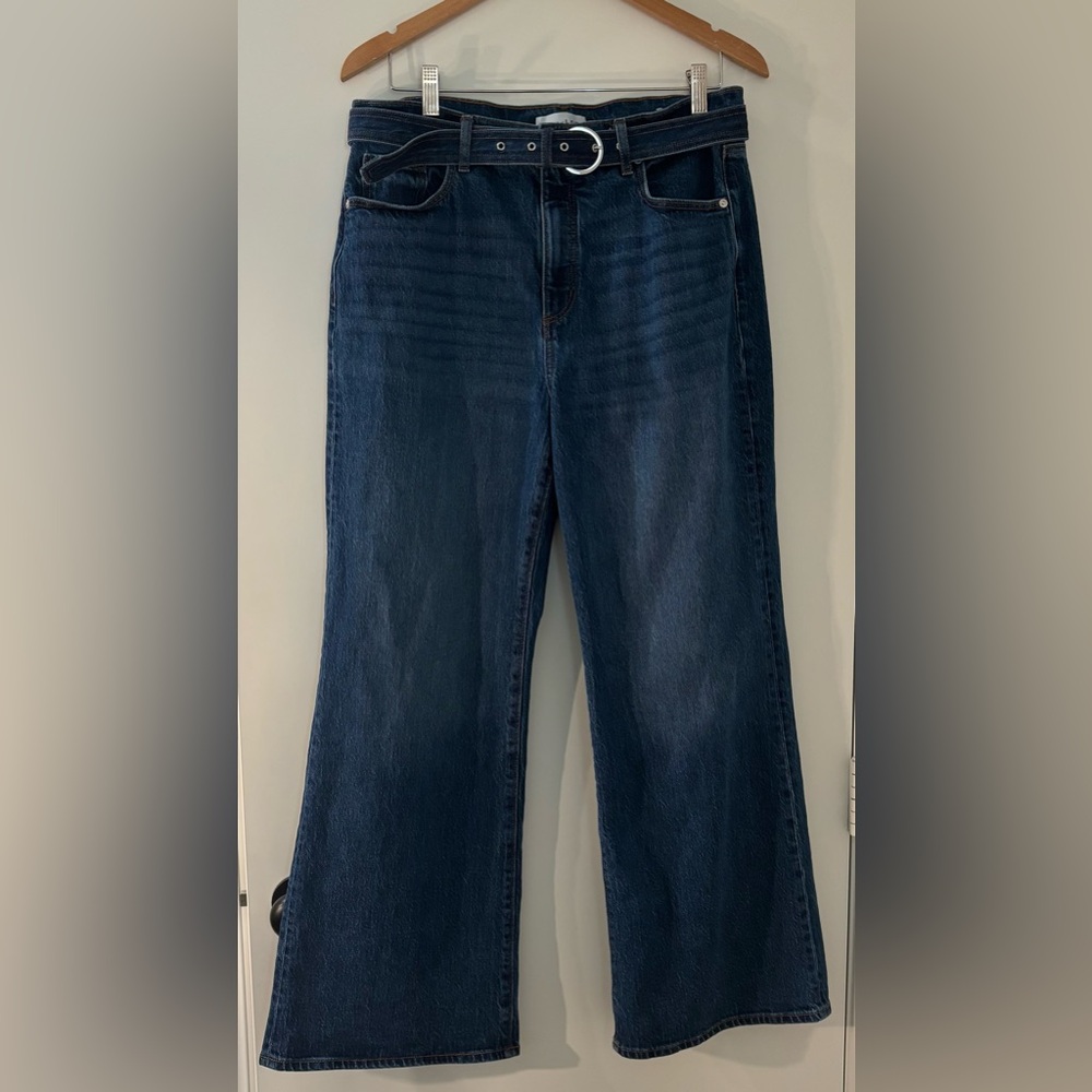 LOFT Wide Leg High Waist Jeans Size 12 - Picture 2 of 11